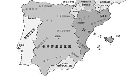 伊比利亚半岛地图图片