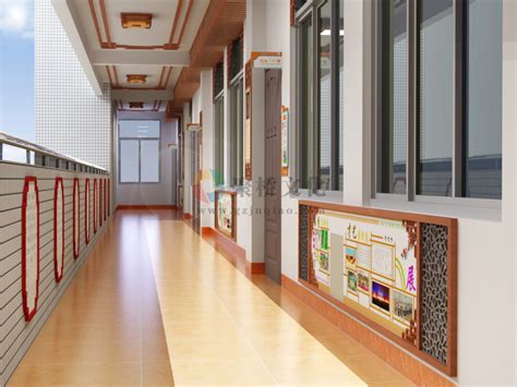 校园楼道文化墙设计-学校走廊环境文化墙设计-小学楼层文化建设公司-聚奇广告