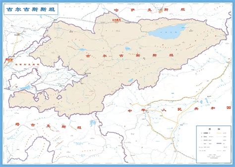 吉尔吉斯斯坦轮廓图 - 吉尔吉斯斯坦地图 - 地理教师网