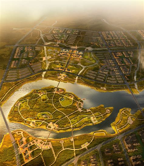 泗水规划3dmax 模型下载-光辉城市