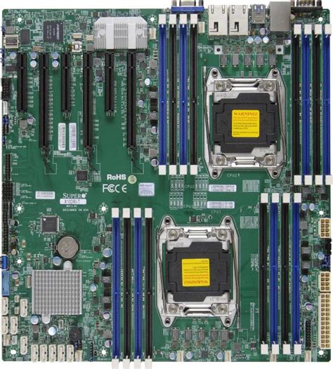 超微X10DRI 双路服务器主板 Intel C612/E5-2600V3/V4-速亿兴科技