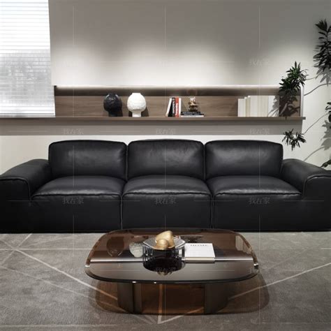 意式极简风格-Avenue大黑牛沙发 「我在家」一站式高品质新零售家居品牌