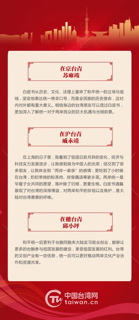 台胞热议《台湾问题与新时代中国统一事业》白皮书_手机新浪网