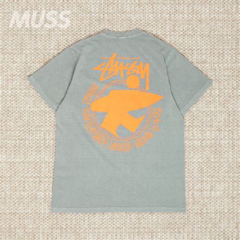 版本Stussy满印短袖 斯图西巡游40周年联名潮牌夏情侣圆领T恤m-淘宝网