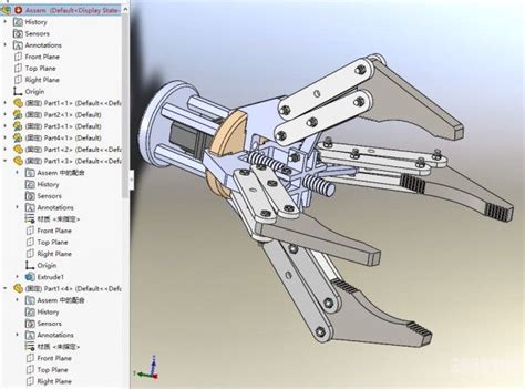 Claw Kit机械爪末端夹爪结构3D图纸 STEP格式 – KerYi.net