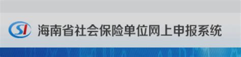 海南省社会保险单位网上申报系统