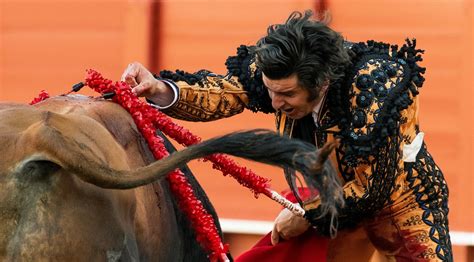 葡萄牙斗牛表演惊险刺激 斗牛士被扑倒在地 - 千奇百怪 - 华声论坛