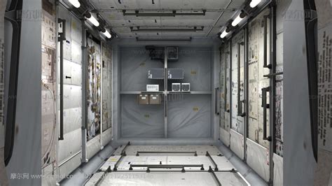 国际空间站内部结构构造3dmax模型_航空航天模型下载-摩尔网CGMOL