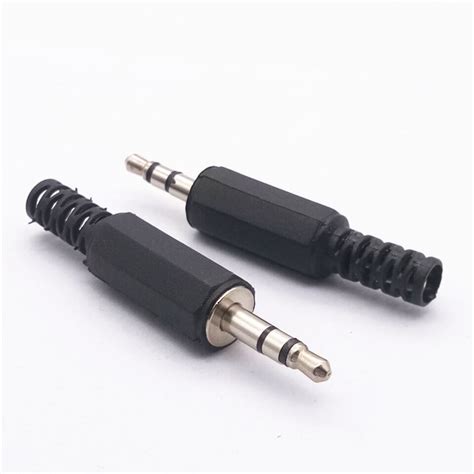 P754 3.5mm双声道焊接插头双3.5焊接公头线耳机音频线带线夹-阿里巴巴