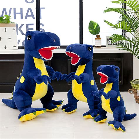 新款软体恐龙抱枕公仔站版可爱恐龙毛绒玩具羽绒棉大玩偶儿童礼物-阿里巴巴