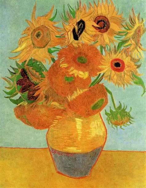 《向日葵》-梵高最著名的画作《向日葵》作品赏析【高清图片】-露西学画画