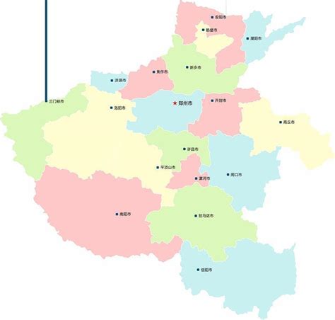 河南省标准地图（政区版） - 河南省地图 - 地理教师网