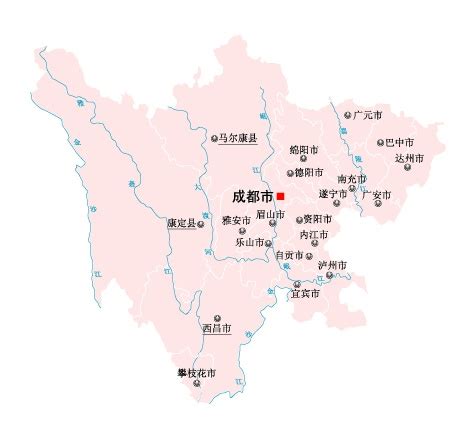 四川省地图图片