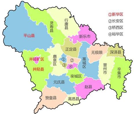 石家庄行政区划图：石家庄22个县级（区、县、县级市）行政区划_房家网
