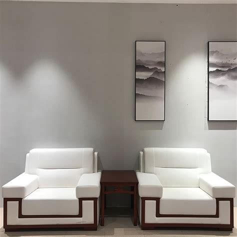 坤仕达 KUNSHIDA 办公沙发 会客沙发布艺沙发3件套 F033M（1+1+茶几）2840*900*900mm-融创集采商城