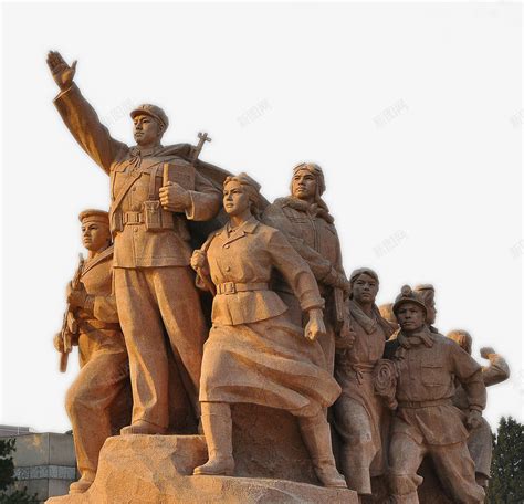一群红军雕塑png图片免费下载-素材7JQkqVkVV-新图网