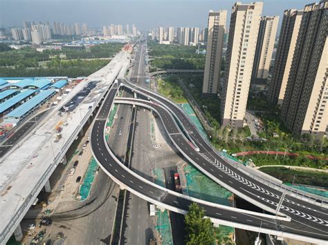 预计8月底完工！淄博市快速路网昌国路上跨张博铁路立交桥工程进展顺利