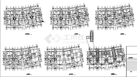扬州三套高层商住楼建筑设计施工cad图纸（含说明）_住宅小区_土木在线