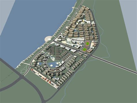 江阴规划3dmax 模型下载-光辉城市