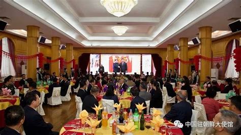 中国新任驻朝鲜大使王亚军在使馆举行到任招待会