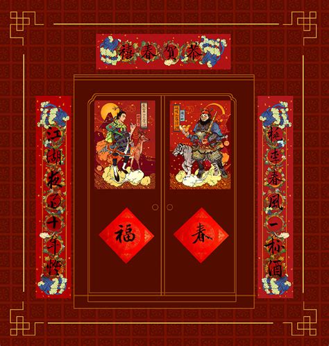 年画门神图片