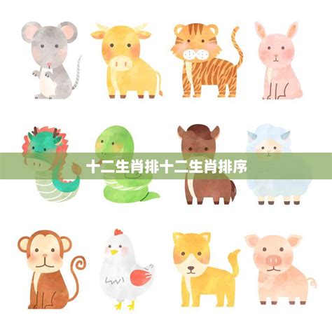 十二生肖排序表图图片 十二生肖排序表图图片