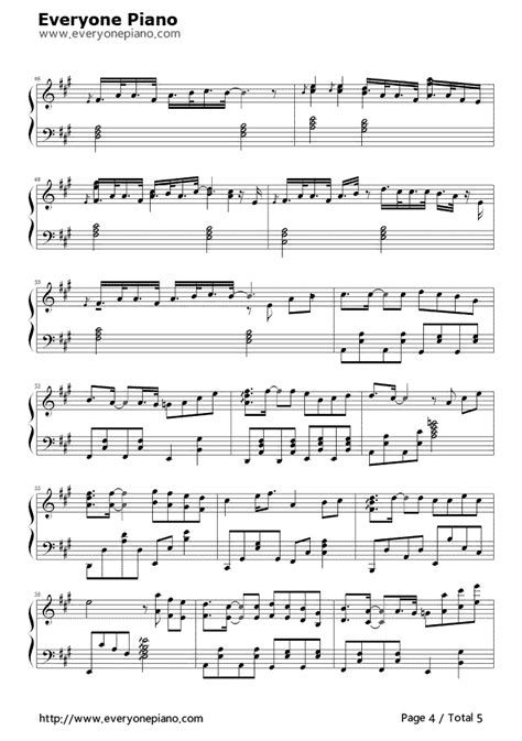 依然爱你五线谱预览4-钢琴谱文件（五线谱、双手简谱、数字谱、Midi、PDF）免费下载