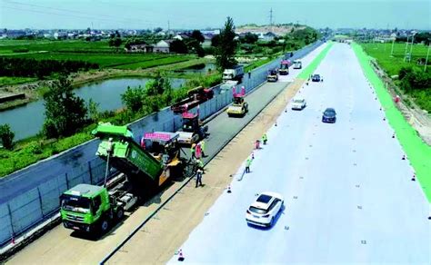 姜高公路改扩建工程安全进度两不误--姜堰日报