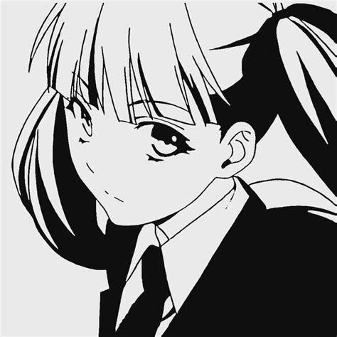 甜美欧美女生黑白头像动漫