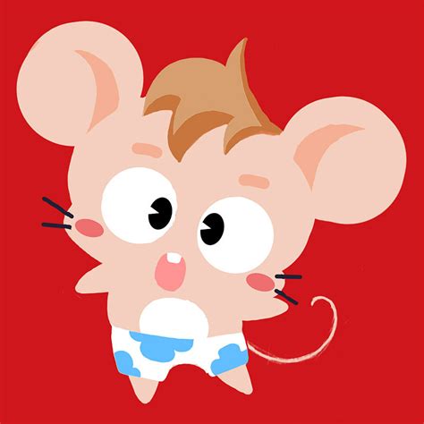卡通动漫小老鼠图案设计用于鼠年婴儿礼盒儿童服饰图案|动漫|其他动漫|雨泽me - 原创作品 - 站酷 (ZCOOL)