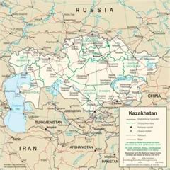 哈萨克斯坦旅游地图中文版,哈萨克斯坦地图高清版大图,哈萨克斯坦地图中文版全图 - 地理教师网