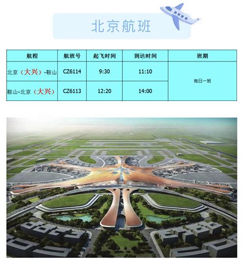 注意！10月31日起鞍山机场启动2022年冬春航季