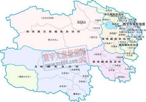 青海地图全图图片