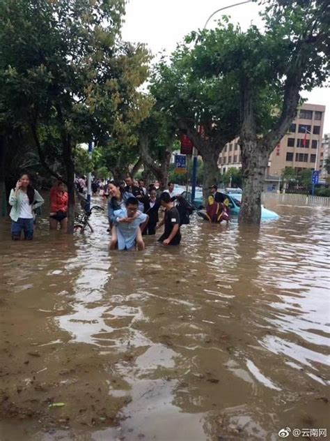 开屏新闻-雨一直下！昆明断交淹水点增至9个，10个淹积水点堵车