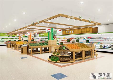 200平米的超市效果图,200平米超市摆放图,200平米超市货架摆放_大山谷图库