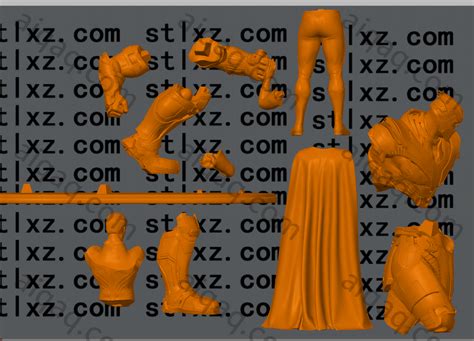 超人vs灭霸-STL下载网_3D打印模型网_3D模型库_3D打印模型素材