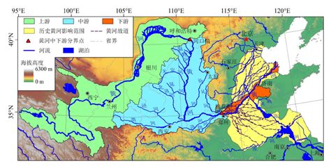 黄河流域地图图片