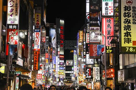 东京新宿夜景高清图片下载-正版图片500834060-摄图网