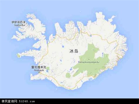 冰岛地图图片