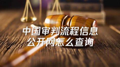 中国审判流程信息公开网查询
