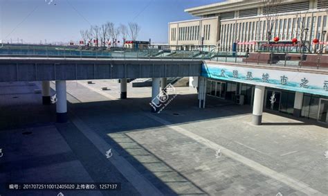 蓝天下的滨州火车站,路桥建筑,建筑摄影,摄影,汇图网www.huitu.com
