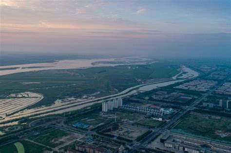 【黄河两岸是我家】高清大图：瞰朝阳下的美丽惠农区-宁夏新闻网