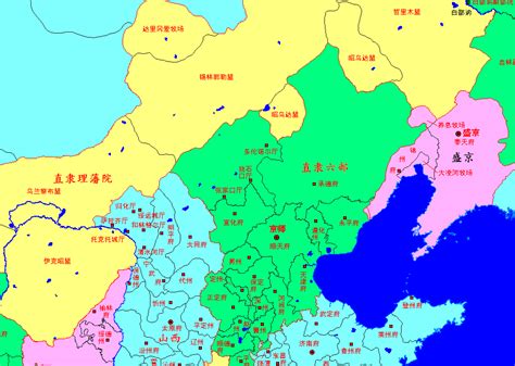 清朝 中国 地图 (1389×969)