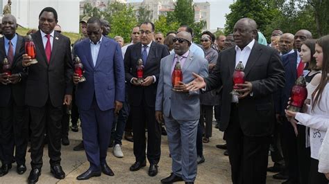WATCH: African leaders visit Bucha, site of mass killing, in Ukraine