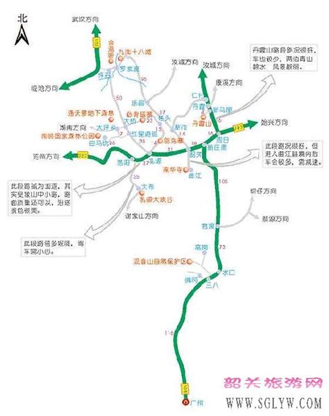 广东省韶关市旅游地图 - 韶关市地图 - 地理教师网