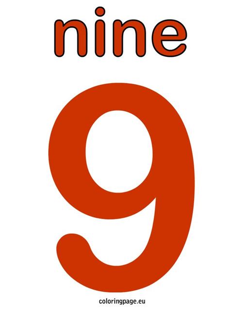 9 Number Template - ClipArt Best