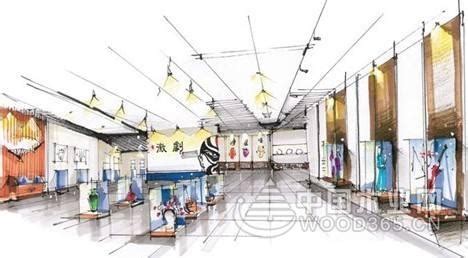 11张展厅手绘效果图欣赏-中国木业网