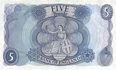 英国 5镑 1966-70.-世界钱币收藏网|外国纸币收藏网|文交所免费开户（目前国内专业、全面的钱币收藏网站）