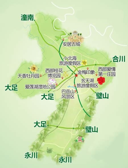铜陵市行政区划图 - 中国旅游资讯网365135.COM