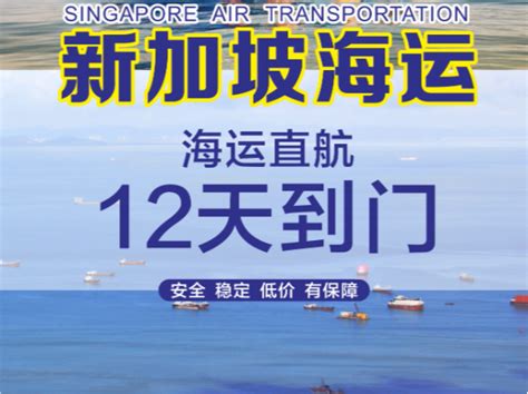 新加坡海运整柜 新加坡物流专线 海报_广东智慧国际物流-站酷ZCOOL